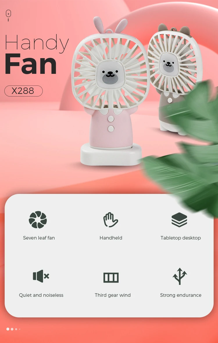 Portable Usb Mini Fan Handheld Portable Battery Operated Cooling Mini Fan for Home and Travel