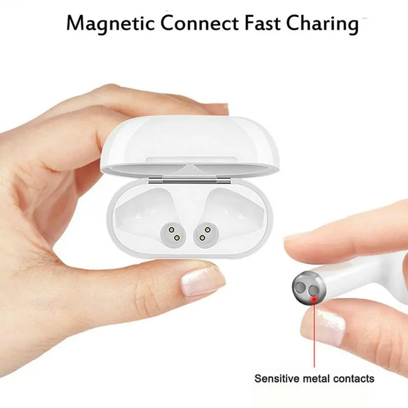 V5.0 TWS i60 Noise Cancelling Wireless Headphone Support Wireless Charger Blue Tooth TWS Earphone With Charging Box - ANKUX.COM