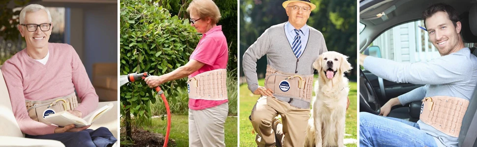 Hailicare High Quality Air Pressure Traction Back Support Waist Belt For Relief Waist.jpg