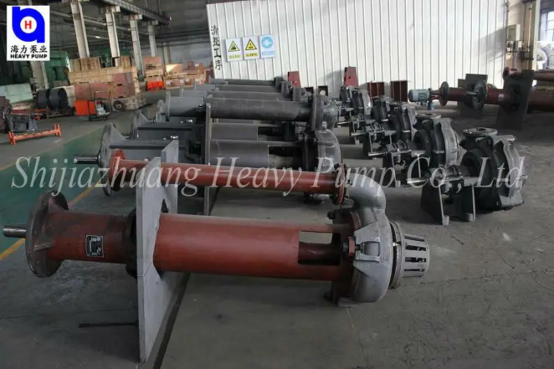 Vertical slurry pump site