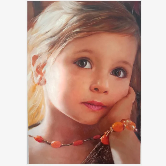 Custom Hand Painted Golden Hair Little Girl Canvas Oil Portrait Painting Buy Oil Portrait Painting Little Girl Canvas Oil Portrait Painting Custom Hand Painted Golden Hair Little Girl Canvas Oil Portrait Painting Product