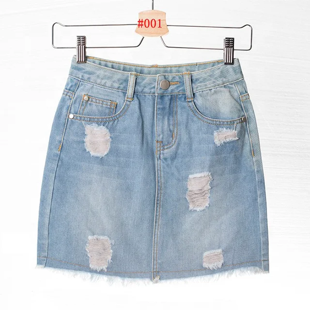 saia jeans reciclada