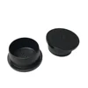 Black plastic screw holes plug cap cover
