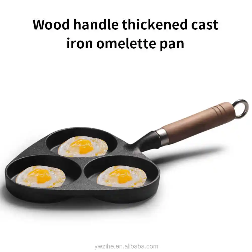 4 Mold Breakfast Fried Egg Cast Iron Pancake Maker Fry Pan Exporter China