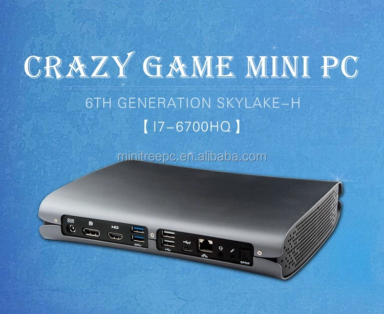 Top Gaming Computer Mini PC Quad Core i7 6700HQ i5 6300HQ GTX 960M GDDR5 4GB HD_MI+DP+Type C S/PDIF 5G Wifi all in one PC