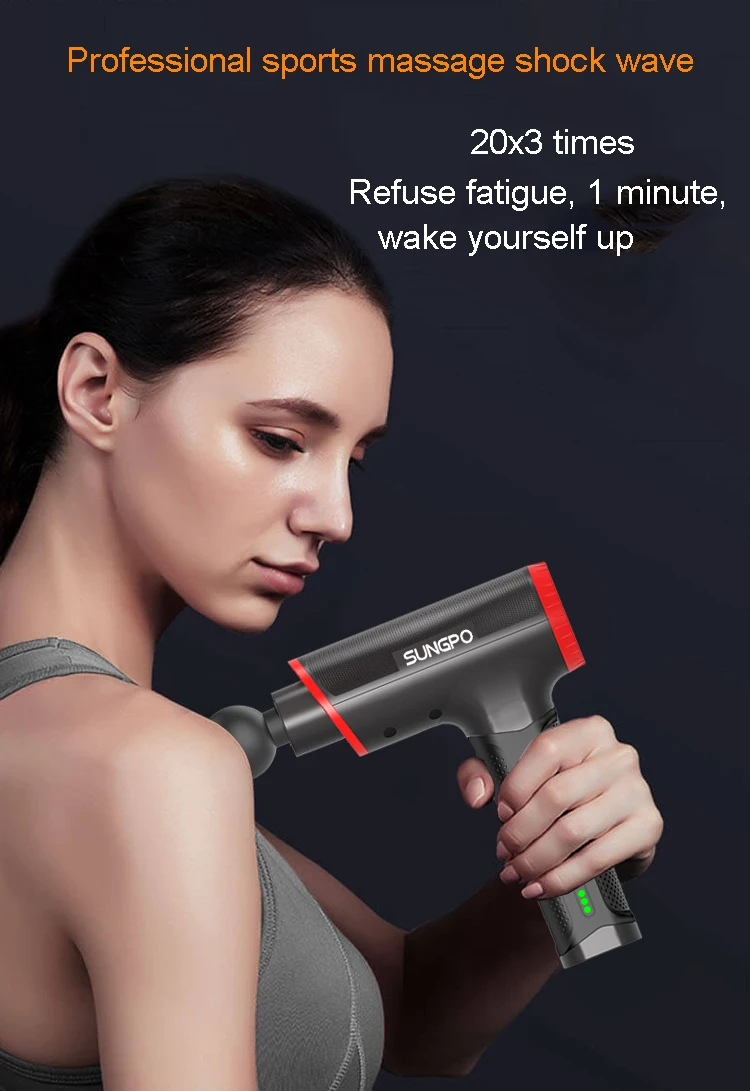 2020 Custom Logo Handheld Vibration Cordless Mini  Deep Muscle Tissue  Massage Gun