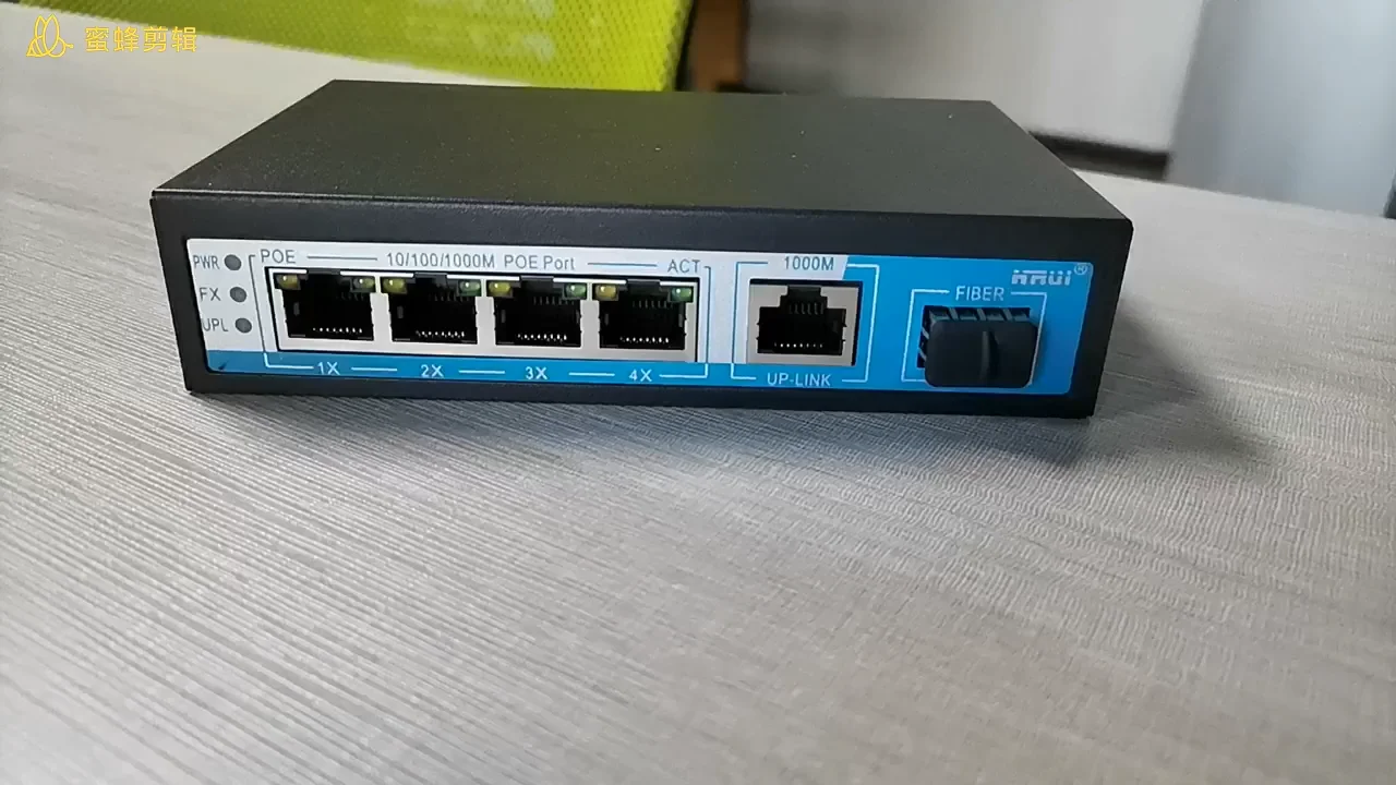 New Design 6 Ports Full Gigabit Poe Switch With 4 Poe Ports And 2 ...
