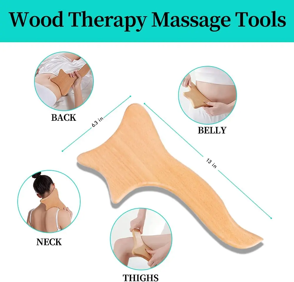 3 In 1 Wood Therapy Massage Tools Kit Anti Cellulite Massager Body Sculpting Tools Set Buy 4003