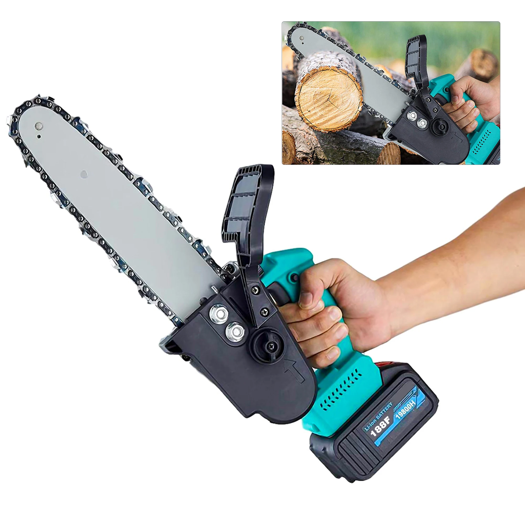 Mini Motosierra para Cortar Madera Sierra De Cadena Inal/ámbrica Recargable Tijeras De Podar Port/átiles Motosierra Motosierra De Mano Inal/ámbrica para Podar Madera