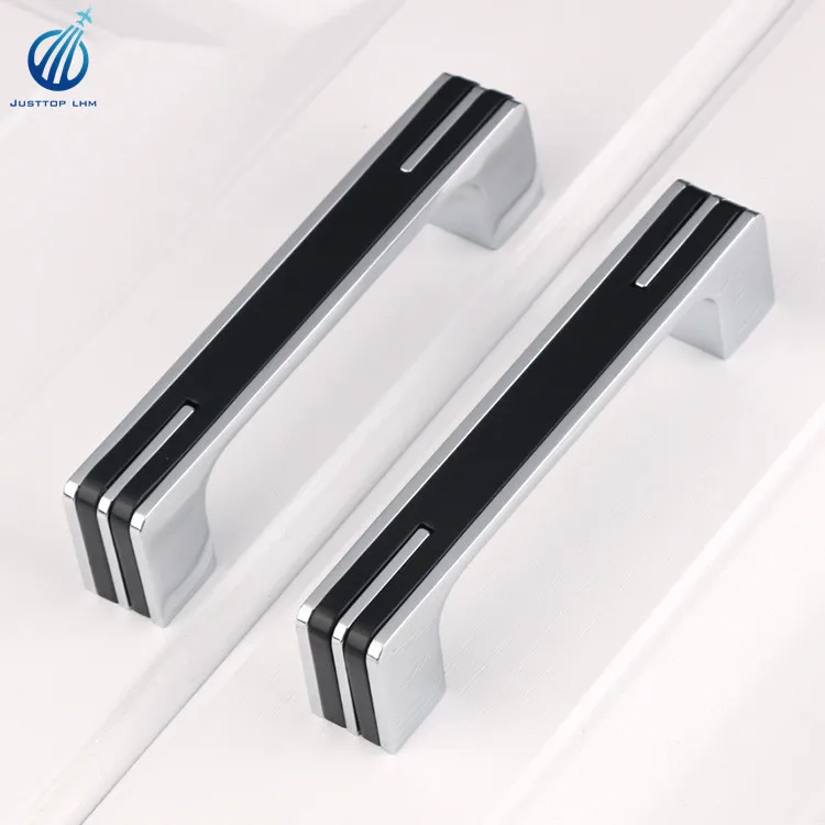 Color max handle black and white zinc handle for cabinet