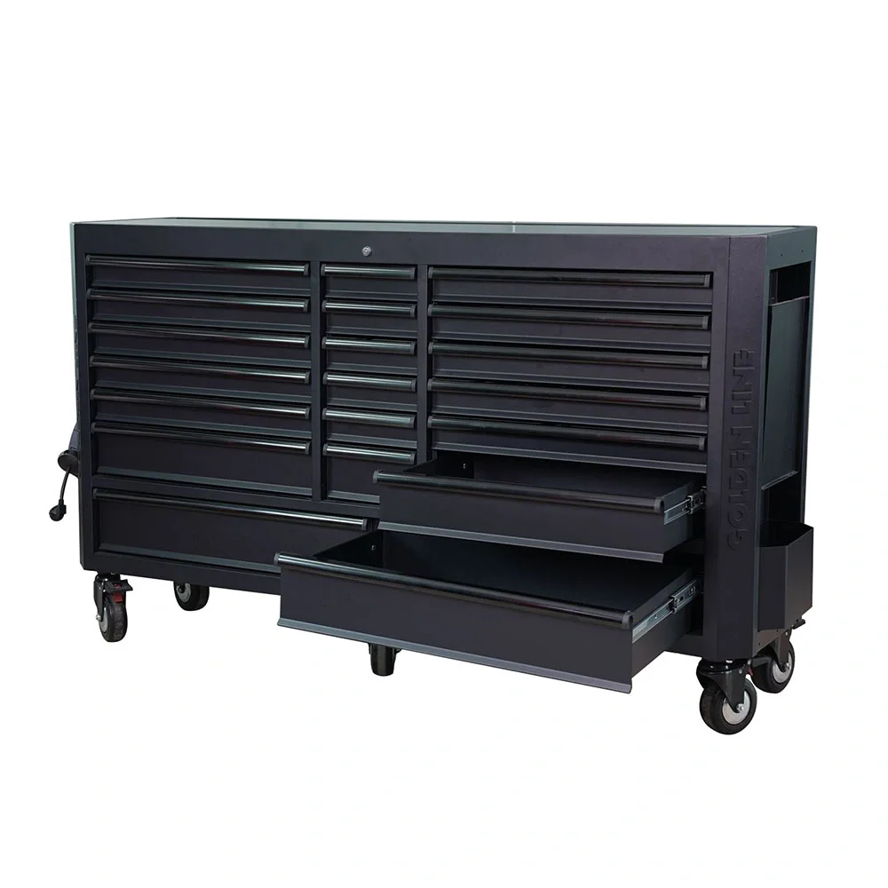 Gangdao Black Tool Checst Tool Cabinets Workshop For Storage Heavy Duty 