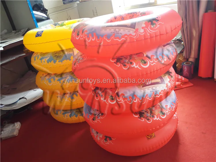 hot sale inflatable round rive swimming float ring, colourful