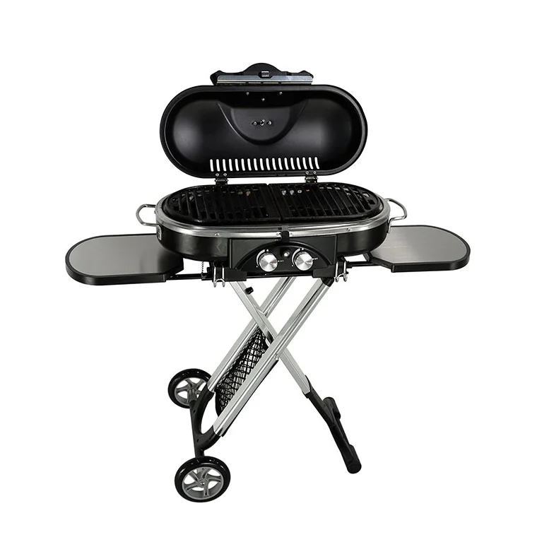 Kritisch Losjes ideologie Outdoor Portable Barbecue Grill Trolley Foldable Electric Camping Gas Bbq  Grill - Buy Gas Grill Camping Gas Bbq Grill Outdoor Electric Pulse Ignition  Bbq Grills Stainless Steel,Portable Gas Grill Wholesale Electronic Bbq