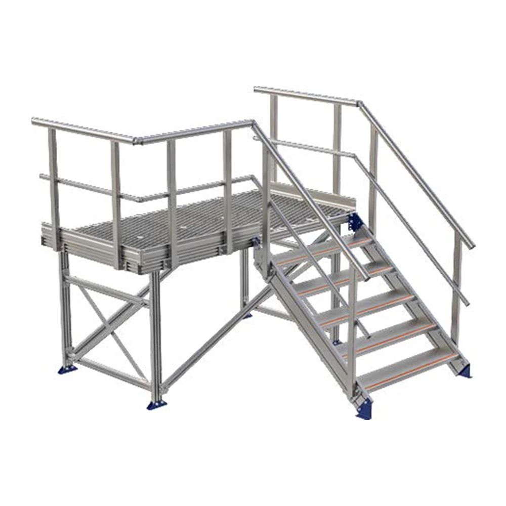 Custom Aluminum Stairs & Platforms | 6061-T6 Structural Frames | OSHA-Compliant | Quick Ship details