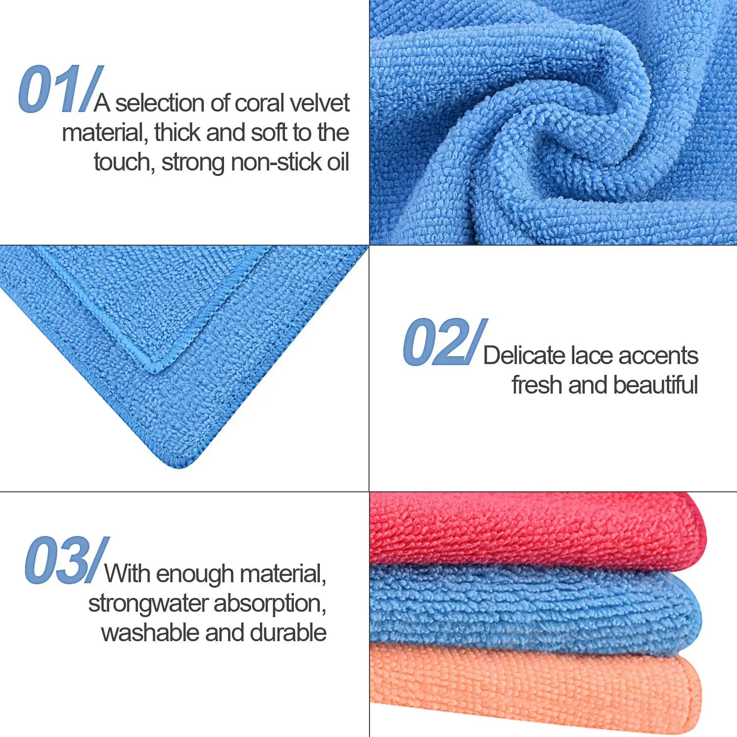 Microfiber cleaning towel 