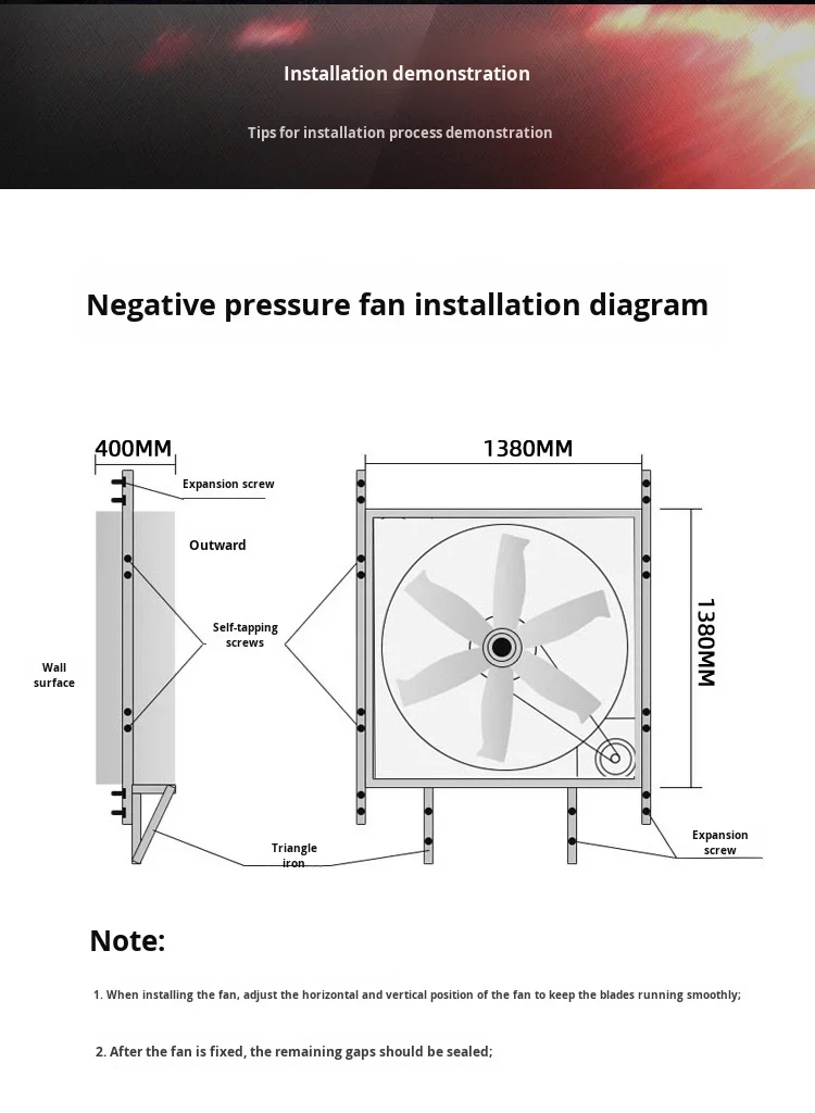 Power Louvered Exhaust Fan, 380/220V, Stainless - detail 30