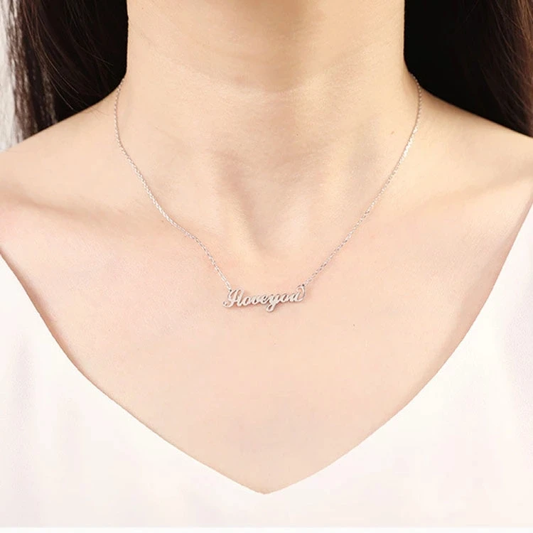 Wholesale Plate Necklace Vendor Alphabet Letter Personalized Custom