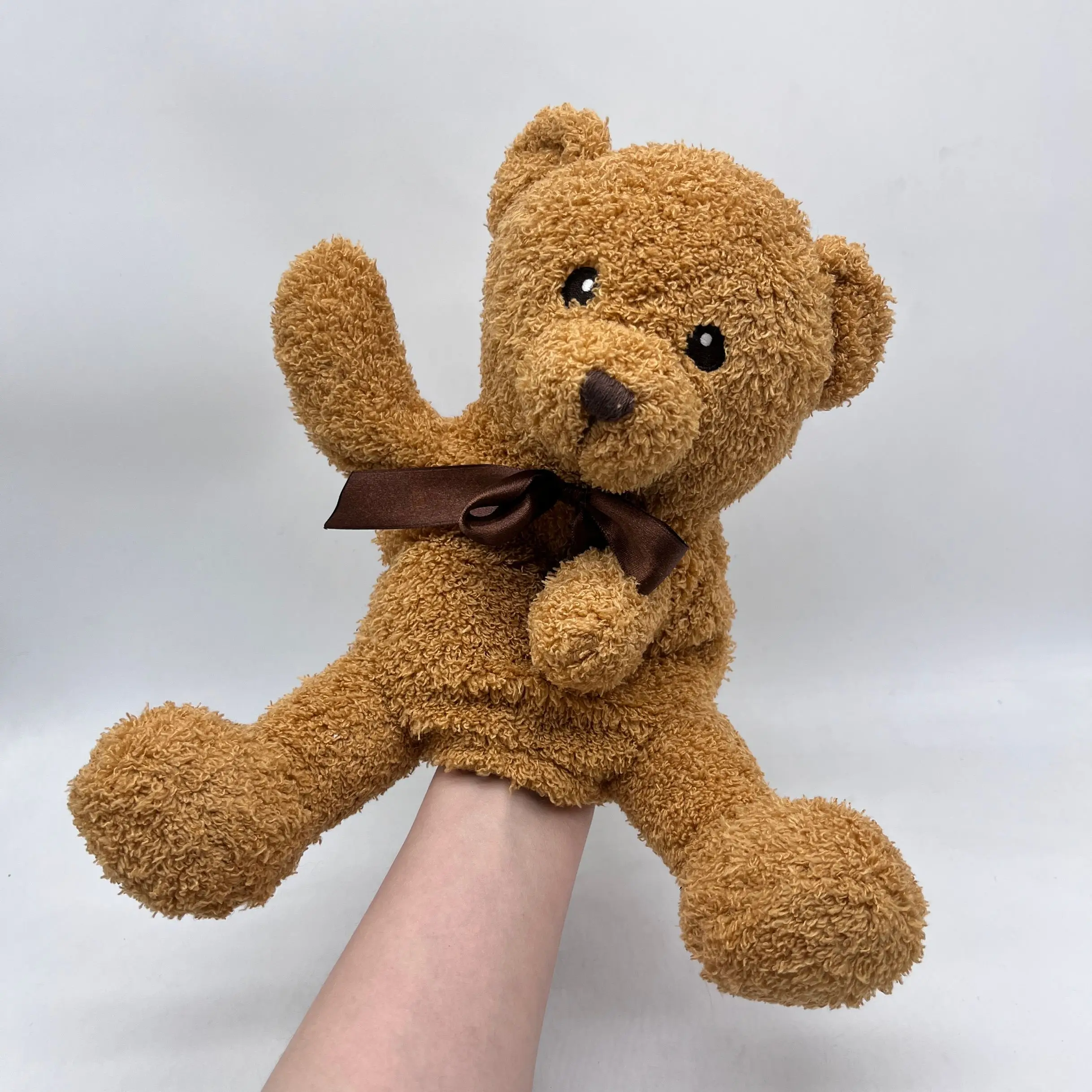 Custom Plush Teddy Bear Hand Puppet Stuffed Animals Plush Toy Soft