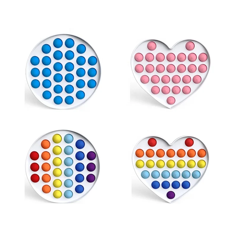 

push pop bubble fidget ensory toy,50 Pieces, Mulit colors
