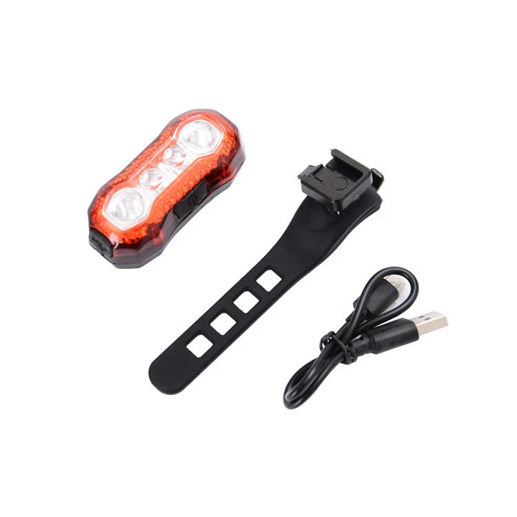 Top selling portable night riding safety warning light small usb rechargeable bicycle tail light