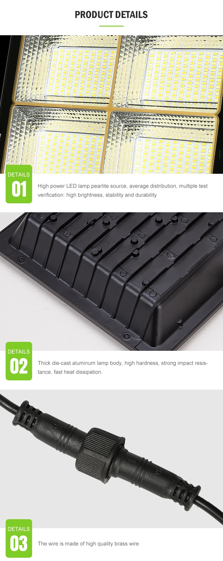 Aluminium Ip65 Waterproof Rechargeable Outdoor 30w 60w 100w 200w 300w LED Solar Power Flood Lamp