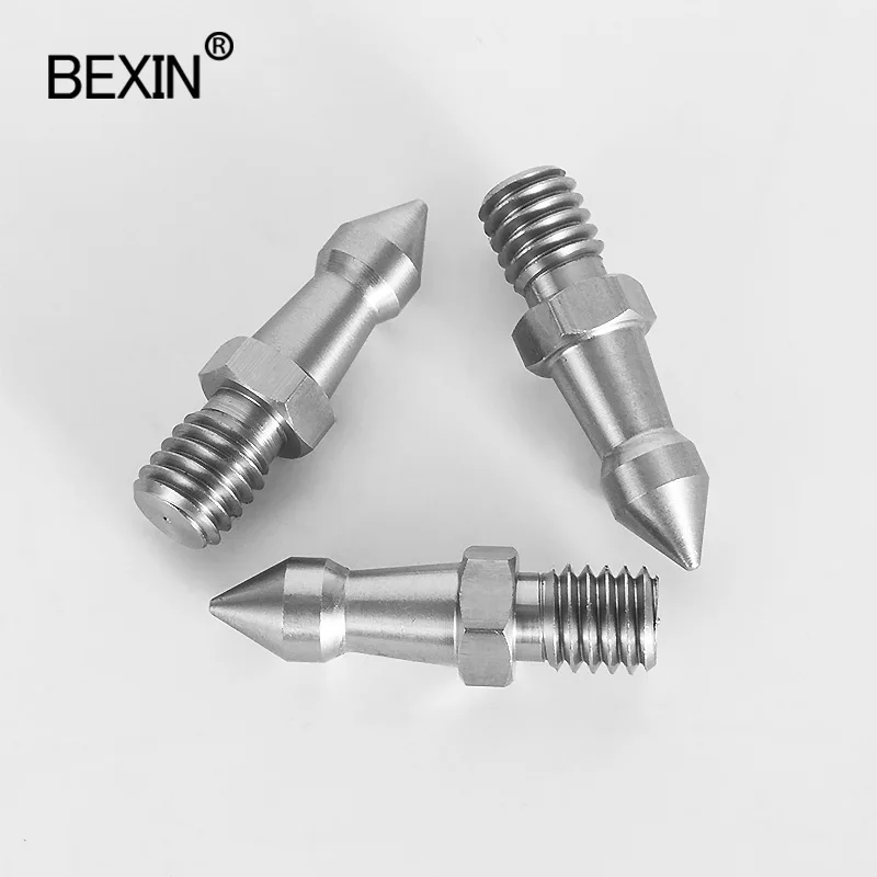 BEXIN custom OEM UNC 1/4 3/8 M8 stainless steel ground tripod spike
