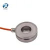 Miniature round compression load cell hole go through the sensor