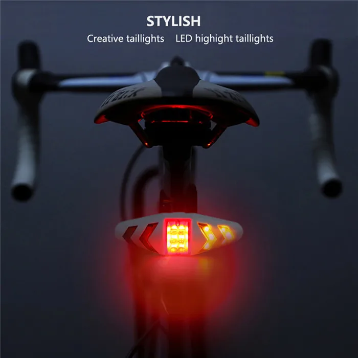 Smart Bicycle Light Wireless Remote Control Bicycle Warning Rear Light