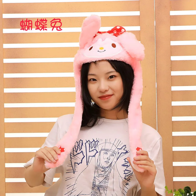 Tik Tok Sonic Boom Luminous Cartoon Stitch Rabbit Cute Girl Warm Hat