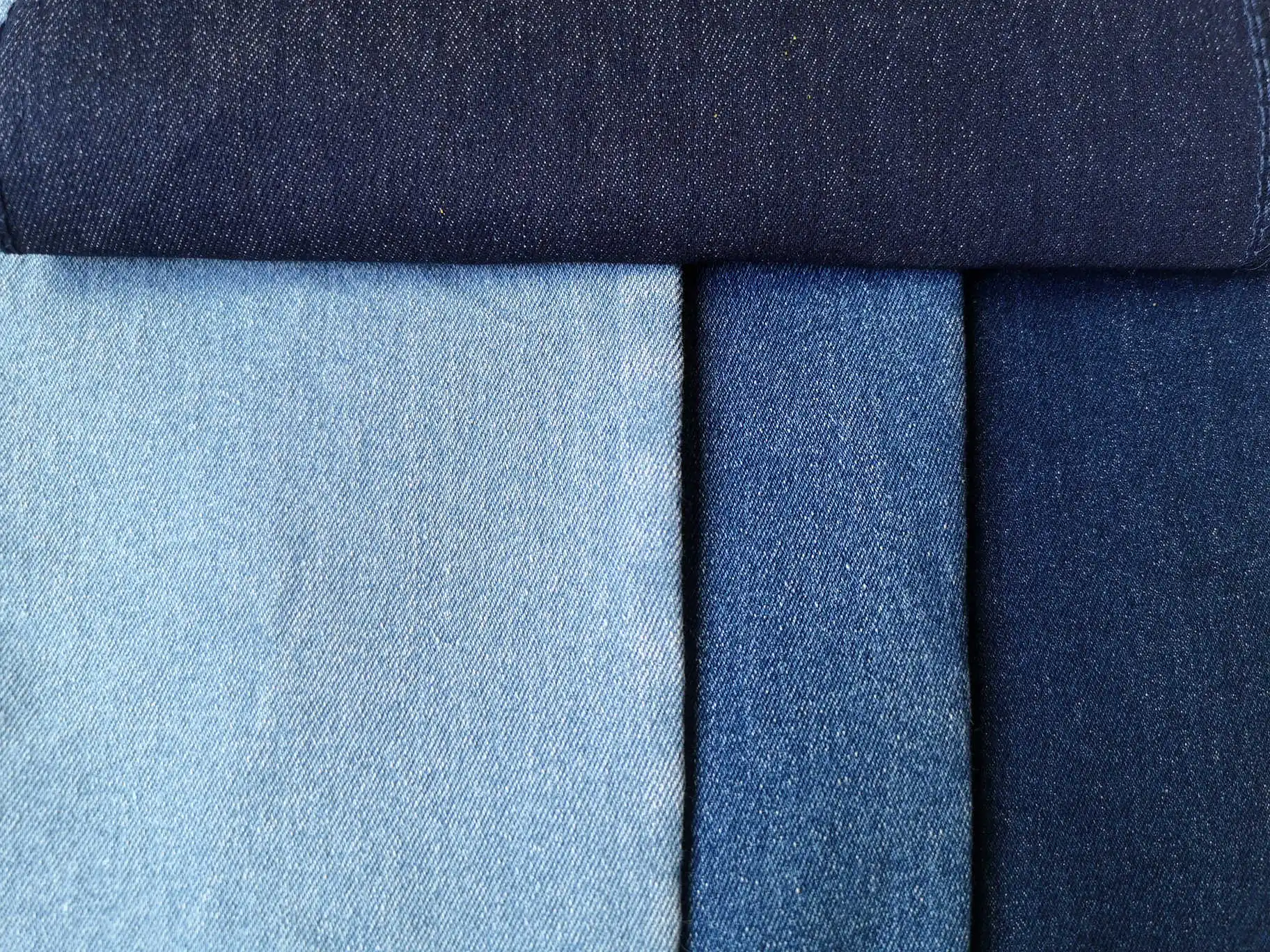 批发舒适弹力棉涤纶牛仔面料牛仔裤 k473