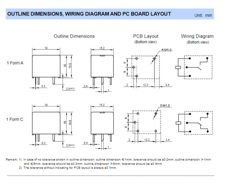 HF3FD/012-Difficile à trouver relais électromagnétiques SPST-NO ucoil 12VDC 10A/250VAC 15 A