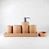 Cement simple bathroom accessories holder Soap Dish Dispenser Tumbler Ceramic