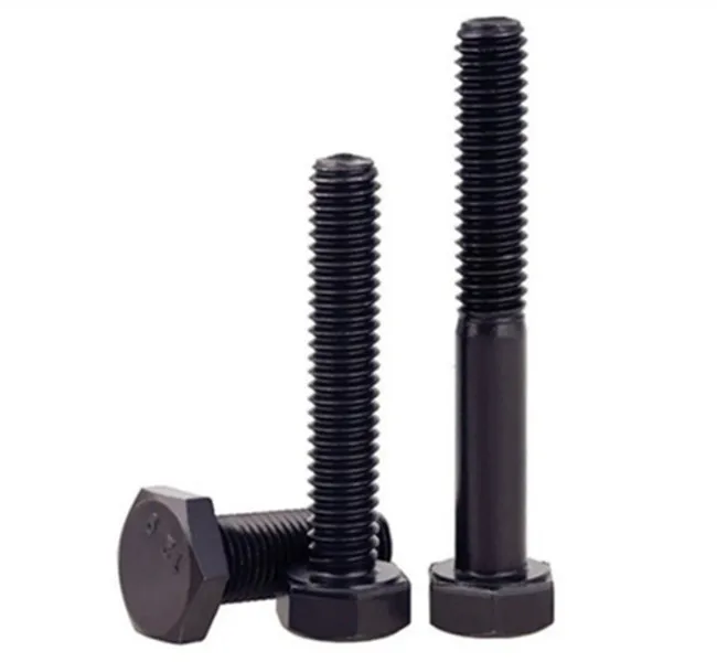Iso9014=din931 M8m30 Black Painted Hex Head Bolts Buy Iso9014=din931