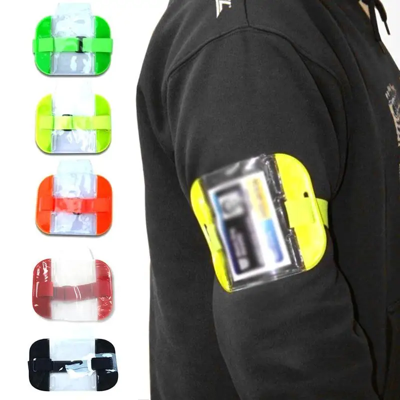 Tactical ID Arm Band Security Badge Card Holder Doorman Armband SIA 5 Colors New 