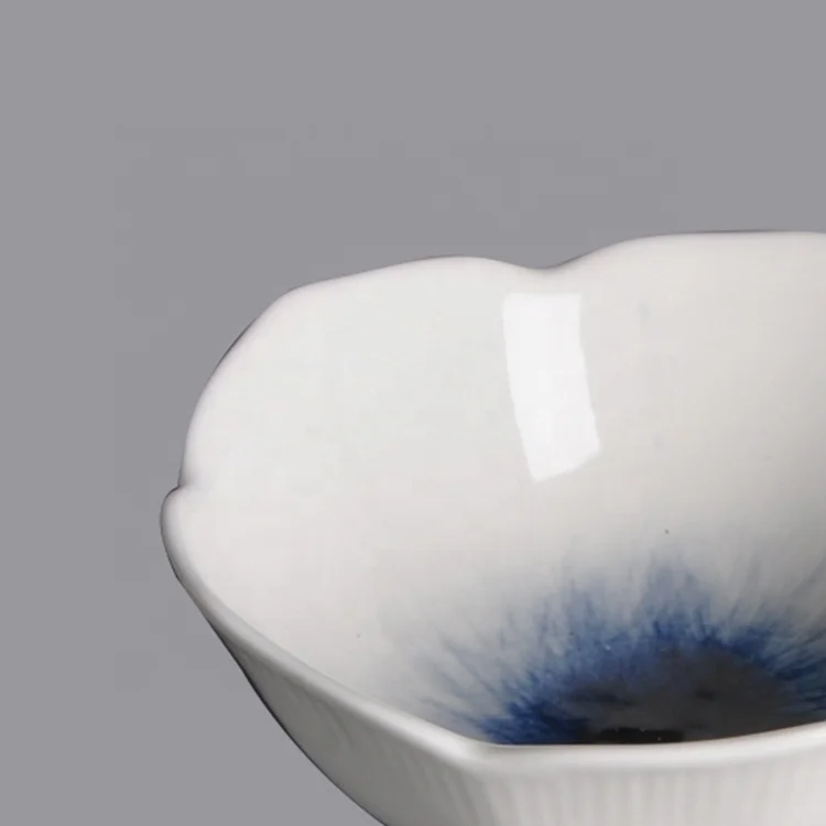 flower shape small ceramic bowl