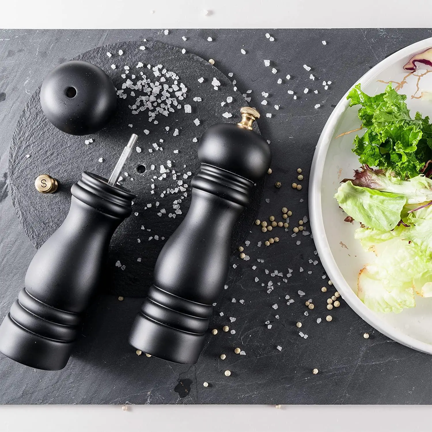 7 Inches Pepper Grinder Salt Pepper Grinder Refillable Pepper Grinder