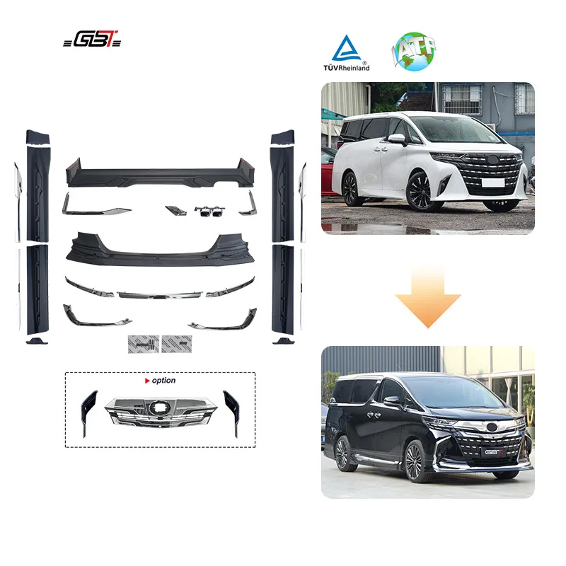 GBT 2024 Alphard 40 Modellista Model Bumper Lips Kit for 2023