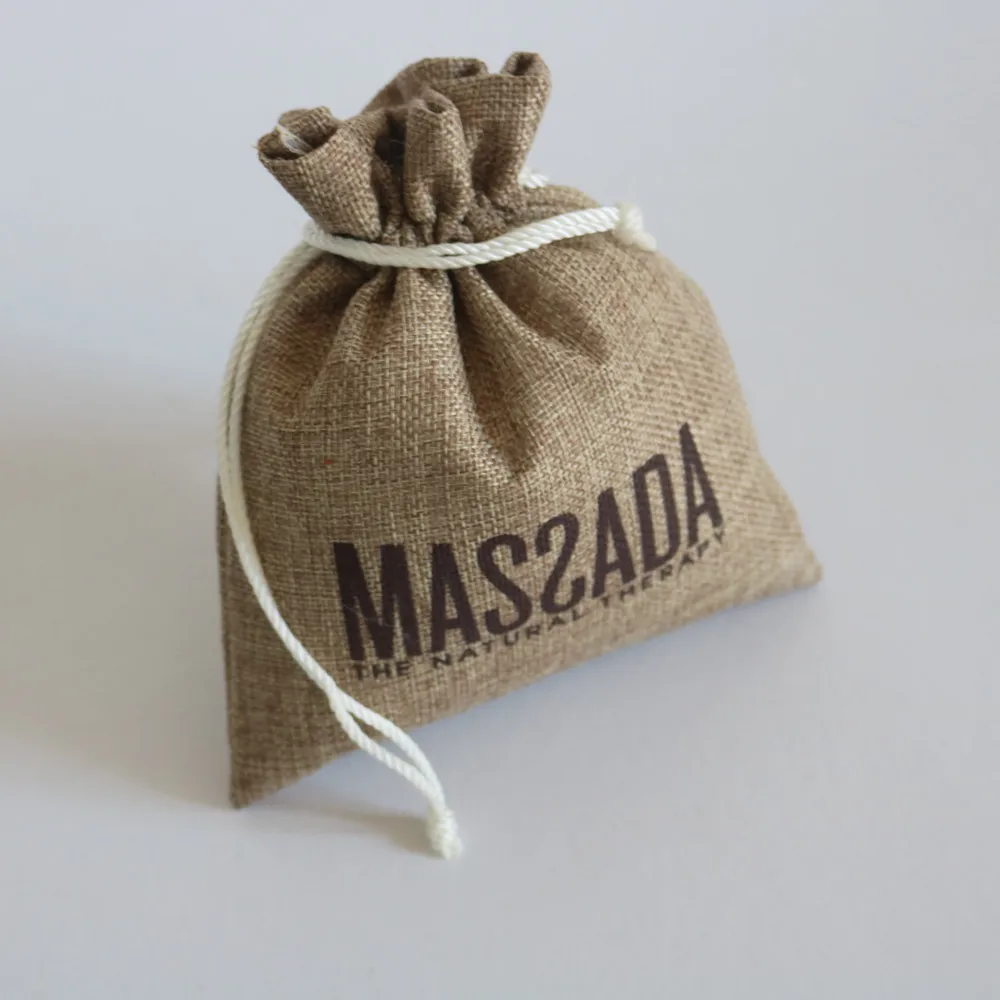 Custom Ecofriendly Small Linen Pouch Packaging Hemp Gift Bags