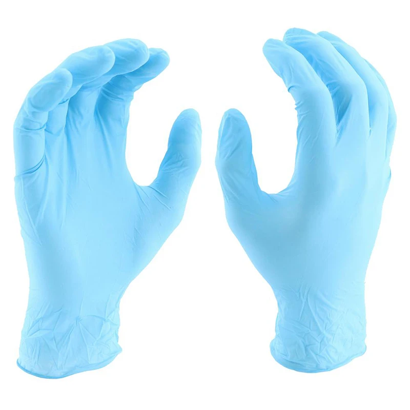 2020 CE FDA disposable Safety PVC Medical powder-free Nitrile gloves, Natural Latex Medical Examination InStock Nitrile gloves