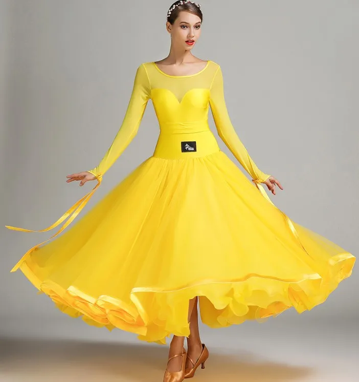 New Coming Elegent Long Evening Dresses High Quality Ballroom Dance Wear
