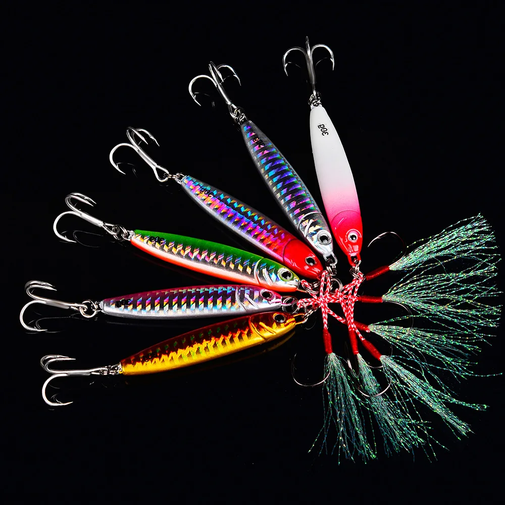 New Drager Metal Cast Jig Spoon 15g 20g 30g Shore Casting Jigging Lead Fish Sea Bass Fishing