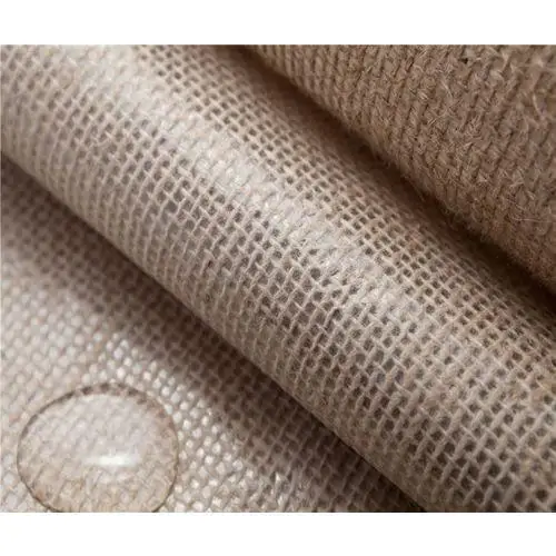 Wholesale 100 Natural Laminated Jute Fabric,Waterproof Burlap,Eco