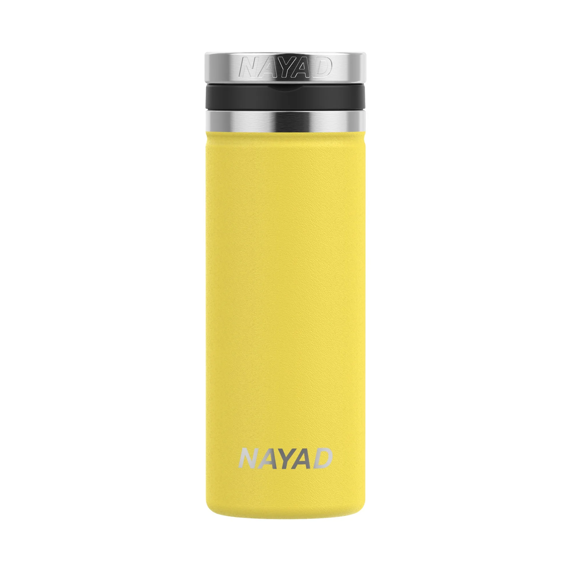 NAYAD BPA-Free Reusable 304 Stainless Steel Coffee Tumbler with Push-Open Lid and Straw Drinking Double Wall Hot Sale