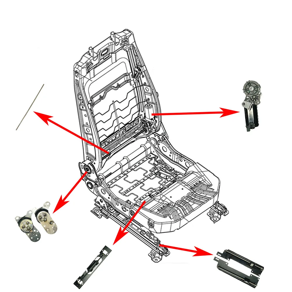 Car Seats Interior Accessories Adjustment Motor Car Seat Auto Electric