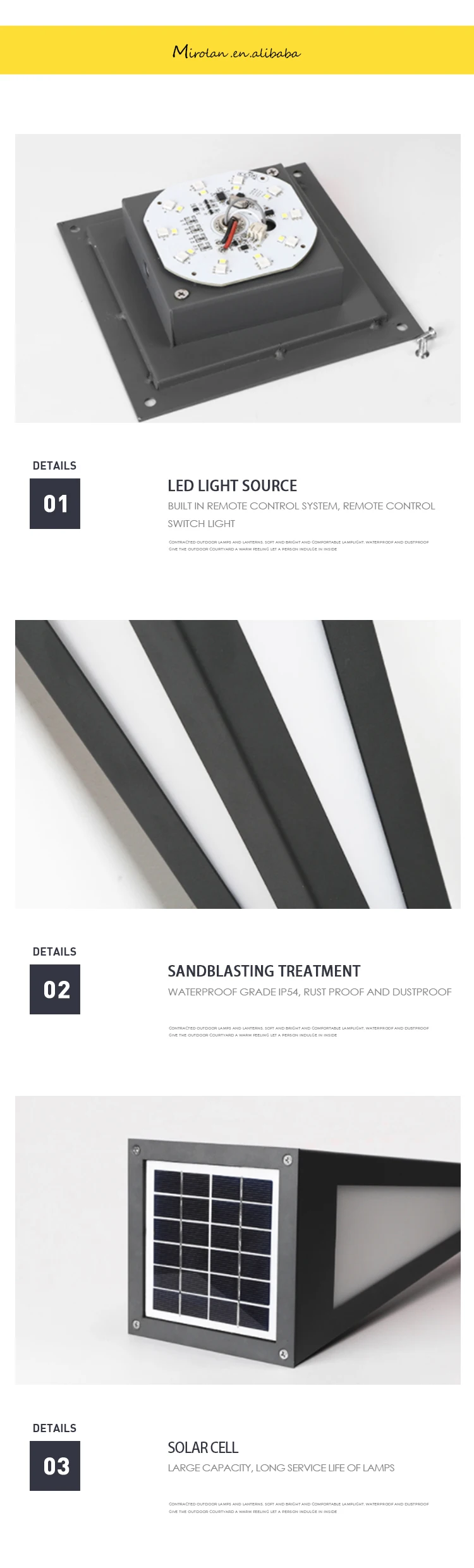 3W LED solar bollard lights for garden waterproof outdoor RGB pathway lights multicolor decorative lawn lamp aluminum