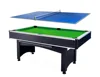 7 Foot Billiard Pool Table with Table Tennis convertible top 2 in 1