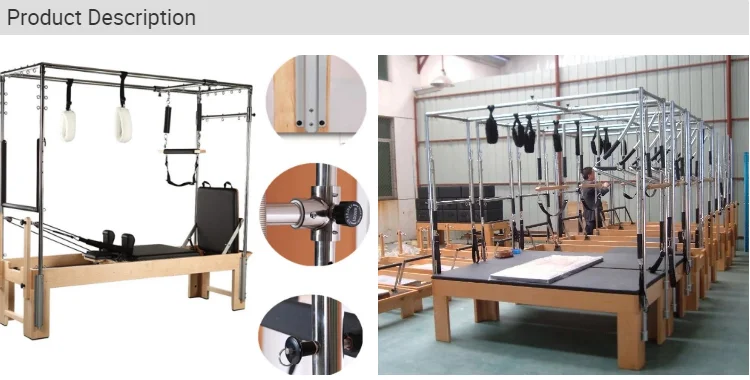 gym equipment Wooden yoga Pilates Cadillac reformer trapeze