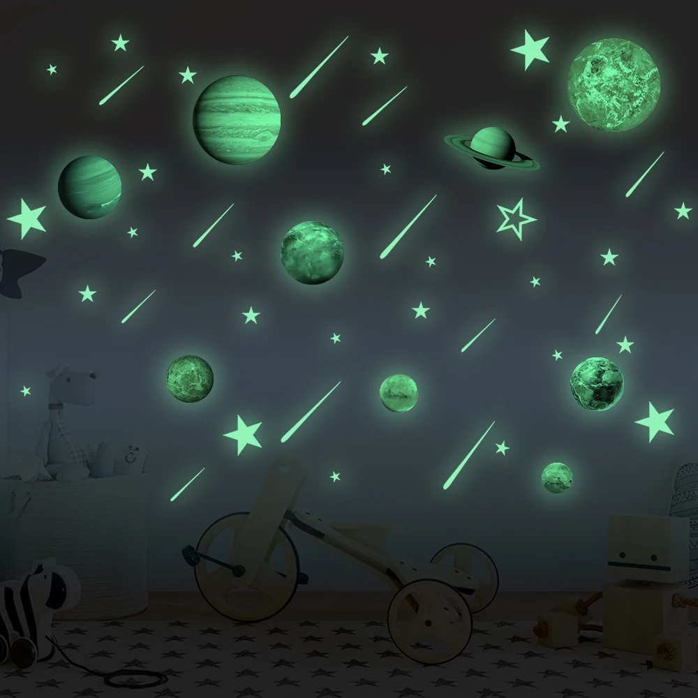 Funlife Glow In The Dark Solar System Wall Stickers Set Perfect Gift