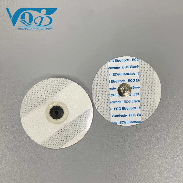 Non-woven Fabric Ecg Chest Electrodes Safety Gel Ecg Electrode - Buy ...