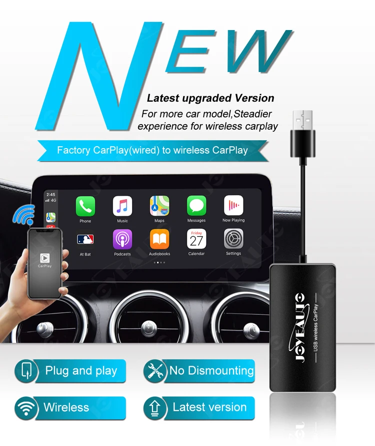 Wireless Apple Carplay Activator Upgrade Oem Wired Car Play For Audi